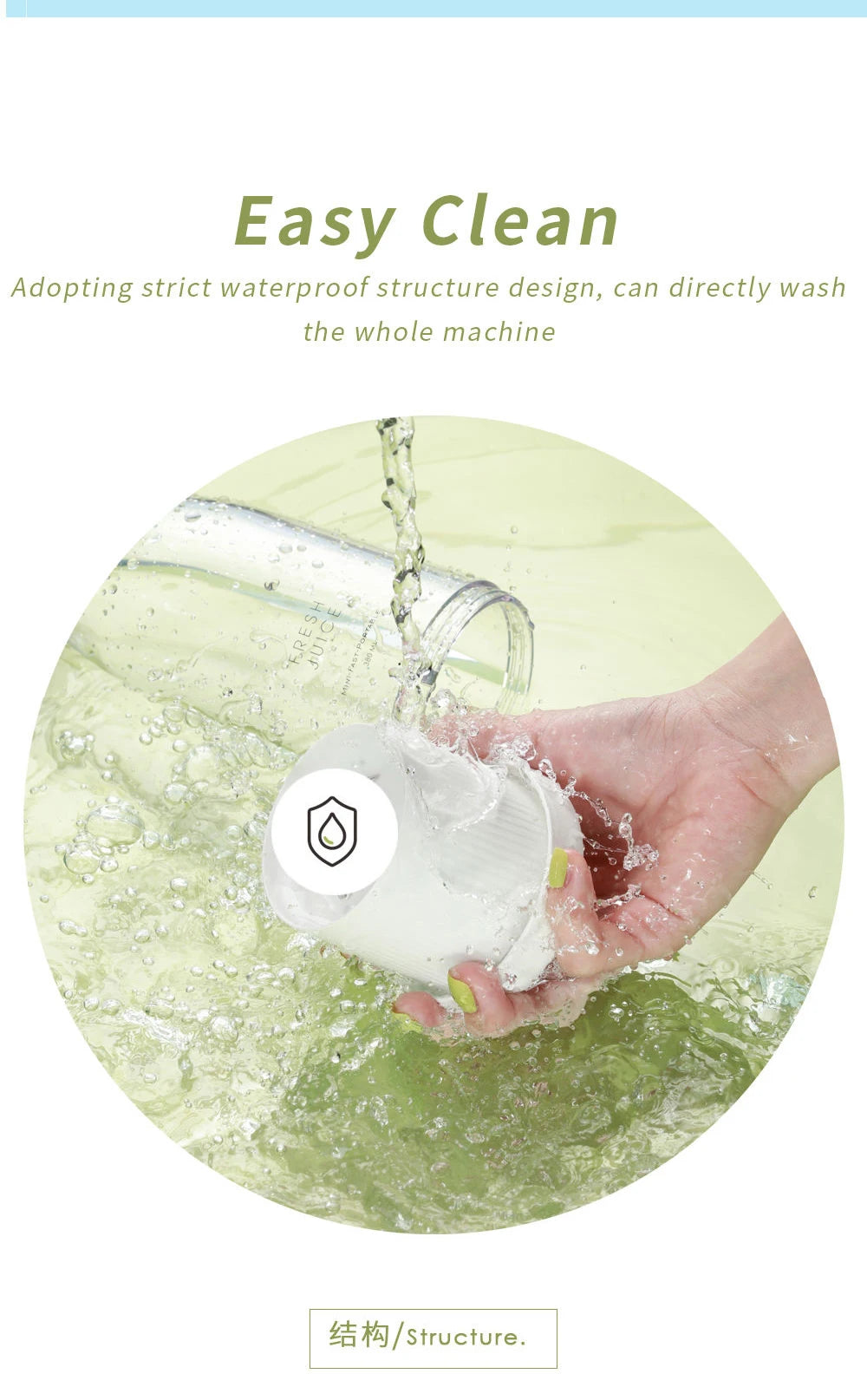 Portable Blender Juicer 350ML Mixeur Wireless Rechargeable Mini USB Juicer Cup Fruit Mixer Travel Bottle Smoothie Extractor